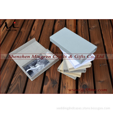 Magnet Fabric Linen Photography box for 4x6 proofs and USB Box